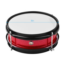 8inch Snare Drum with Drumsticks Strap & Key for Students - 5 Colors
