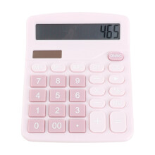Calculatrice solaire à 12 chiffres, 120x150mm, blanche