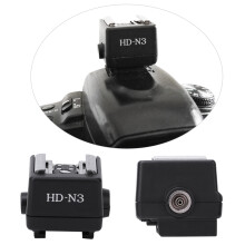 HD‑N3 Hot Shoe Mount Adapter for PC Flash Light for Video Cameras