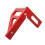 Rotes Aluminium-Winkelmesser-Quadrat 45/90 Lineal 7