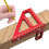 Rotes Aluminium-Winkelmesser-Quadrat 45/90 Lineal 4