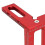 Rotes Aluminium-Winkelmesser-Quadrat 45/90 Lineal 6