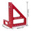 Rotes Aluminium-Winkelmesser-Quadrat 45/90 Lineal 2
