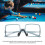 TR90 Gafas de billar Azul, Almohadilla nasal ajustable 3