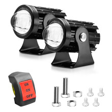 2 Stück 60W LED-Nebelscheinwerfer Schwarz 5,52 4,28 3,59 cm