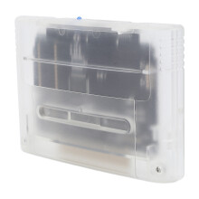 High Speed 8GB 3000 in 1 Game Cartridge for SNES/SFC White Transparent Design