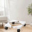 Support de plante sur roulettes avec base réglable pour usage intérieur et extérieur blanc 5
