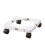 Support de plante sur roulettes avec base réglable pour usage intérieur et extérieur blanc 1
