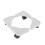 Support de plante sur roulettes avec base réglable pour usage intérieur et extérieur blanc 10