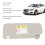 Cruze 2011-2016 visera de sol derecha ABS gris 95034256 4
