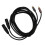Cable dual XLR a dual AV de 9,8 pies macho a macho 10