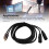 Cable dual XLR a dual AV de 9,8 pies macho a macho 6