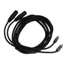 Cable dual XLR a dual AV de 9,8 pies macho a macho