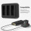 Hub di ricarica a 3 porte per Action 4/3 5
