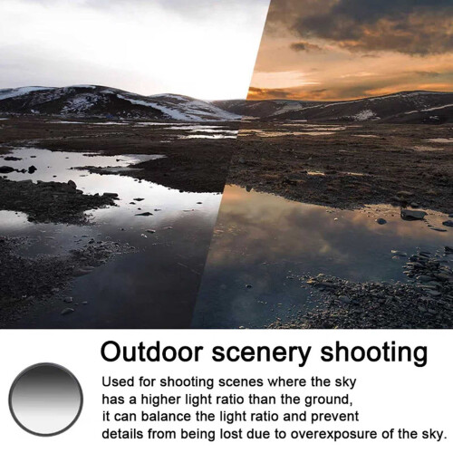 3-in-1 Kamera ND8 CPL GND Filter-Set 58mm 2.3in 2