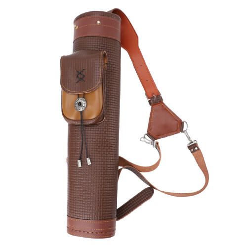 Premium Leather Archery Quiver Bag - Spacious and Waterproof Design 1
