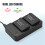 Kit batteria LP-E17 2x 1400mAh 7.2V 2-slot nero 3