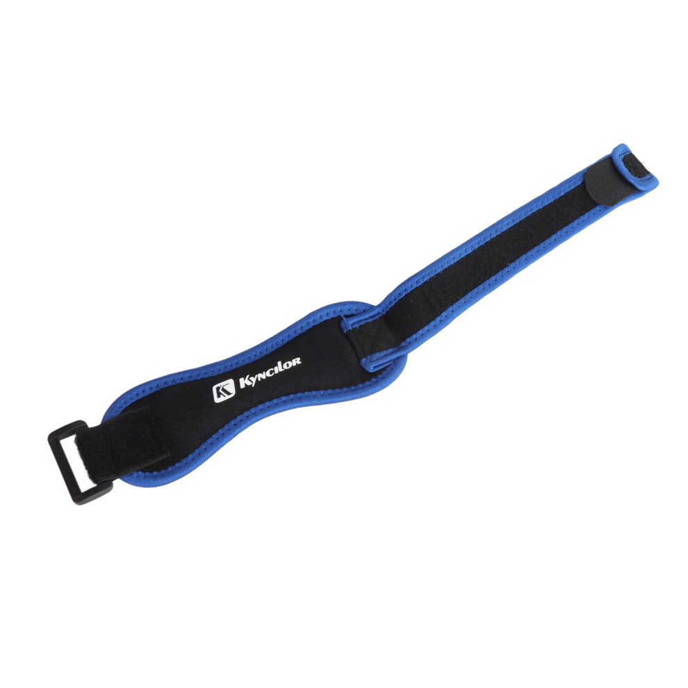 Blue Knee Patellar Support Strap: Adjustable Brace Pad For Sports