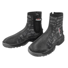 15mm Neoprene Dive Boots with Side Zipper, Anti-Slip, Black/Camouflage