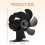 Ventilatore per stufa a 6 pale 17x9x15,2 cm nero/rosso 5
