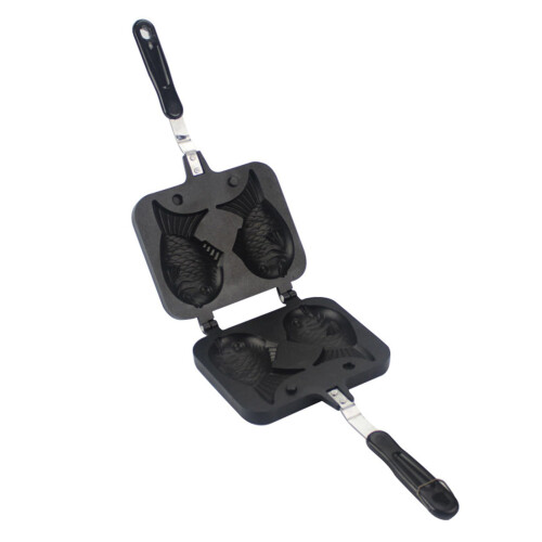 Taiyaki Maker Aluminum Double Fish Shape Waffle Pan For Waffles Pancakes Cakes Kitchen Bakeware