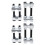 Spring Spacer 4 Sets 2-Way Adjustable Lift or Drop 1-2 Inch for Vehicles 15