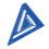 Escuadra para cerchas Regla triangular de aluminio azul 12