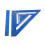 Escuadra para cerchas Regla triangular de aluminio azul 9