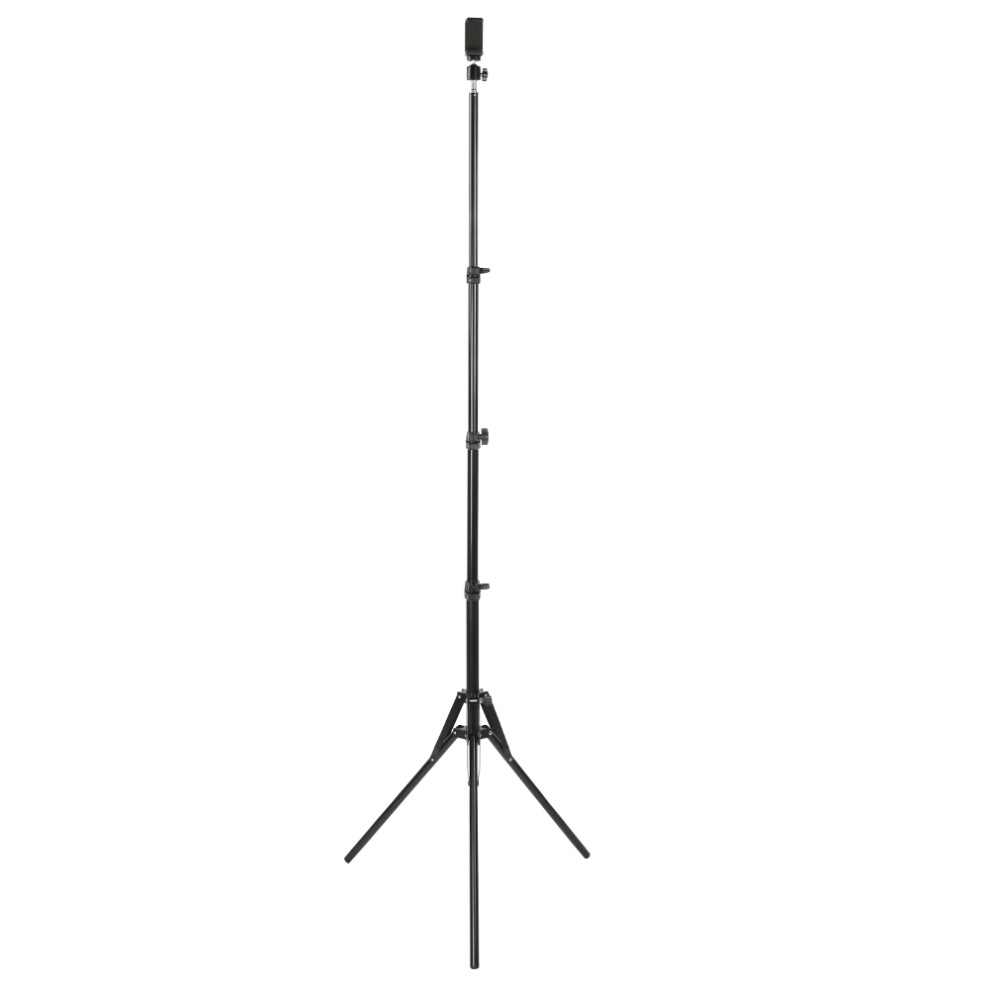 Lightweight Aluminium Tripod Lamp Stand 82.5-180Cm For Smartphones & Cameras Black 8381334146971
