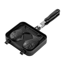Non-Stick Aluminum Waffle Pans With Japanese Taiyaki Molds, Fish-Shaped Bakeware For Pancakes And Desserts