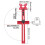 Support de fraisage pour défonceuse, longueur 445 mm, guide circulaire 2