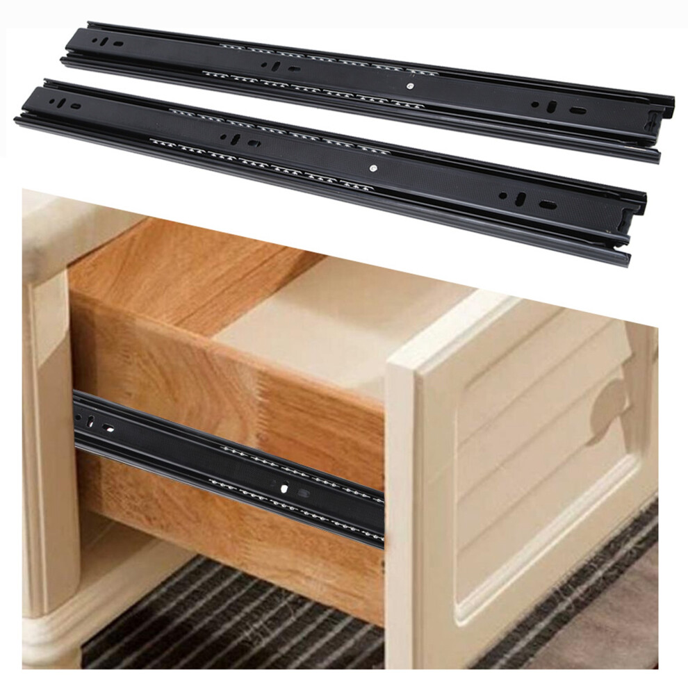 18In Steel Ball Bearing Drawer Slides Fast Install 40Kg Max Load 6951334151859