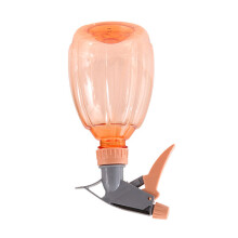 Flacone spray in plastica da giardino da 500 ml con ugello regolabile e grilletto, colore arancione