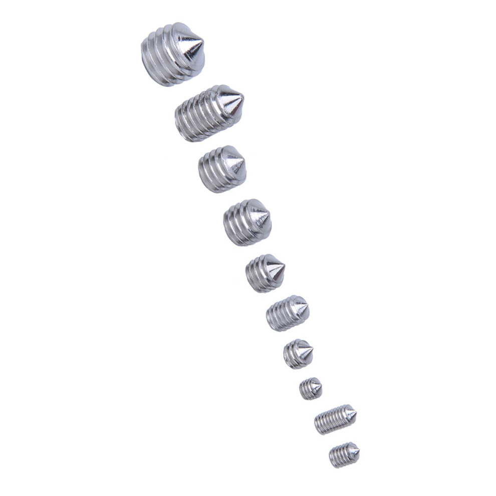200Pcs Stainless Steel Grub Screws Cone Point Hex Socket M3 To M8 Precision Set 4981334153739