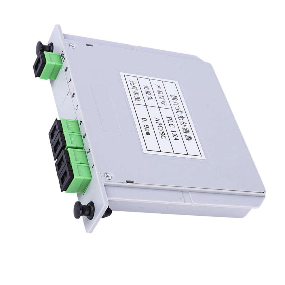 1X4 Sc/Apc Single Mode Plc Fiber Optic Splitter For Lan Projects 8391334153978