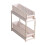 Versatile 2-Tier Rolling Storage Cart for Home Kitchen Bathroom (Plastic & Metal) 3