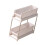 Versatile 2-Tier Rolling Storage Cart for Home Kitchen Bathroom (Plastic & Metal) 11