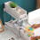 Versatile 2-Tier Rolling Storage Cart for Home Kitchen Bathroom (Plastic & Metal) 9