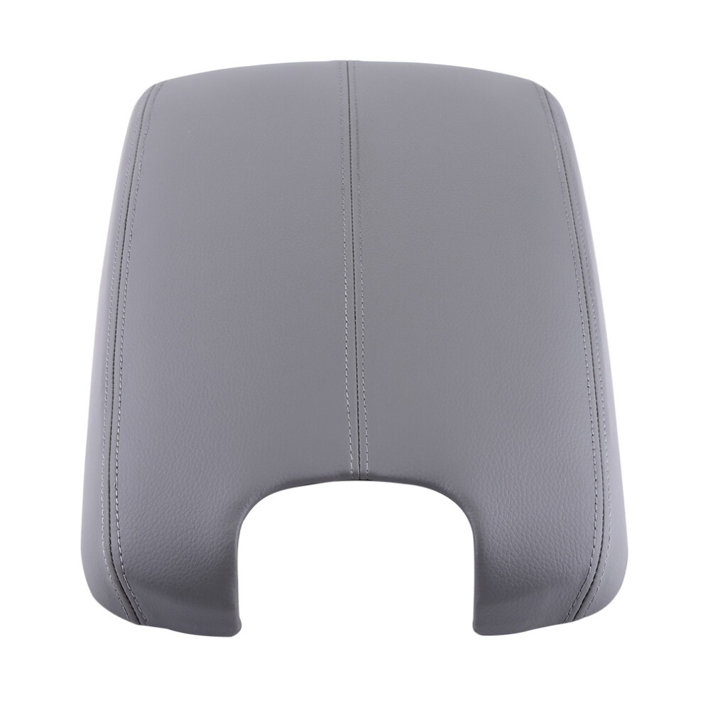 Artificial Leather Armrest Cover For Honda Accord 2008-2012 Gray 7601334154907