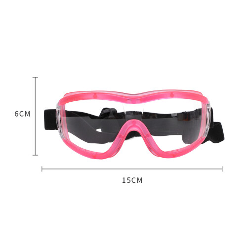 Occhiali da sole per cani protezione UV cornice rosa taglia M/L 1