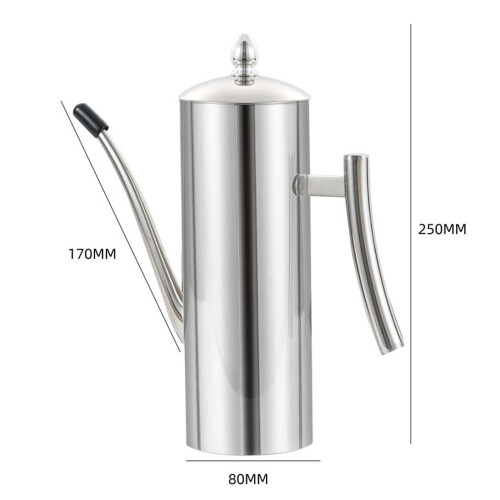 Distributeur d'huile SS304 de 1000 ml, en acier inoxydable 1