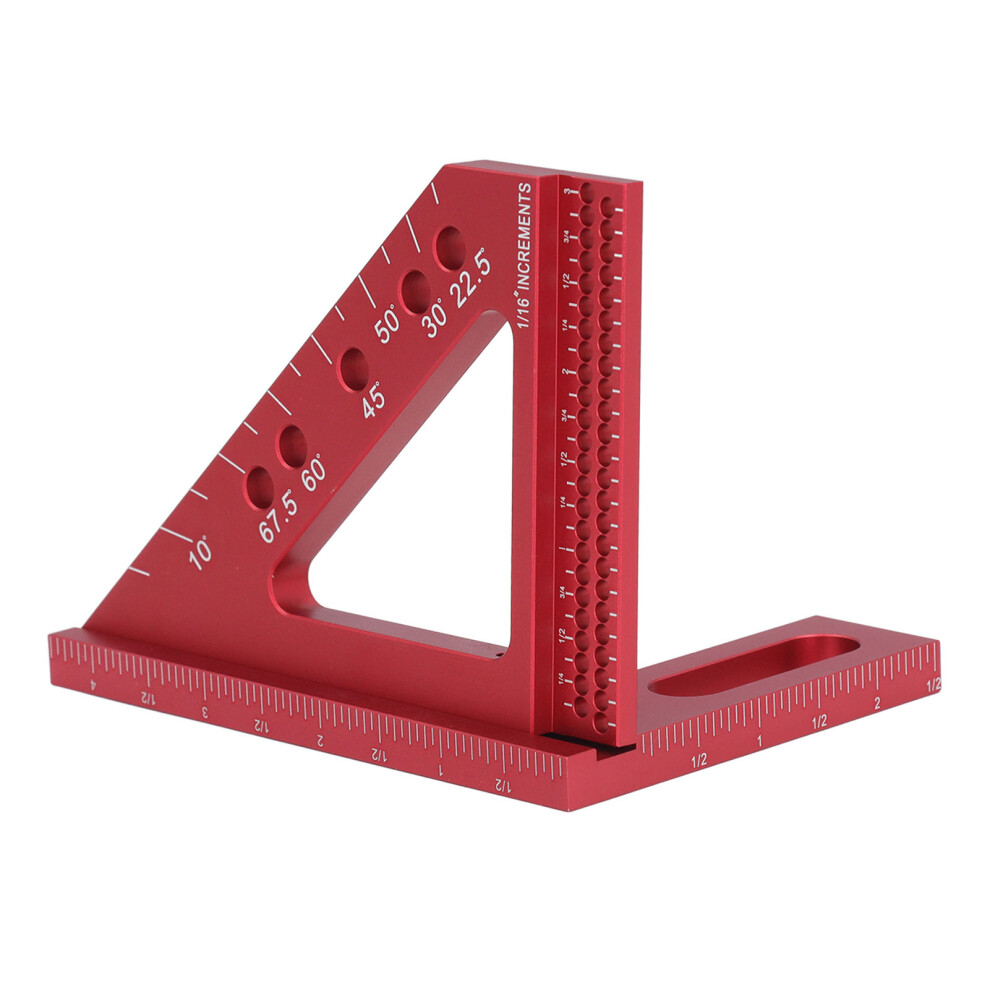 3D Multi-Angle Aluminum Measuring Ruler, Carpenter Square, 45/90 5051334156487