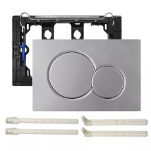 (Silver)Voor Geberit Sigma 01 Dual Push Button Spoelplaat Actuator WC Reservoir Verzonken
