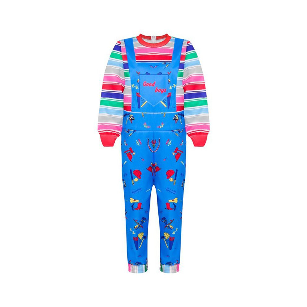 (Jumpsuit,130cm)Déguisement enfant sous licence Chucky Halloween enfant garçon fille tenue fantaisie robe