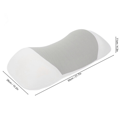 Lendenkissen- MemoryFoam, hellgrau, 55x26x11 cm 1