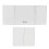 Specchio parasole per auto a tre pieghe, 1200 mAh, 30,2 x 13,5 cm 1