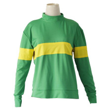 (Green Frisk T shirt Only,Male S)Undertale Frisk Chara cosplay T-shirt, sweatshirt, shorts, broek, outfits, kostuum