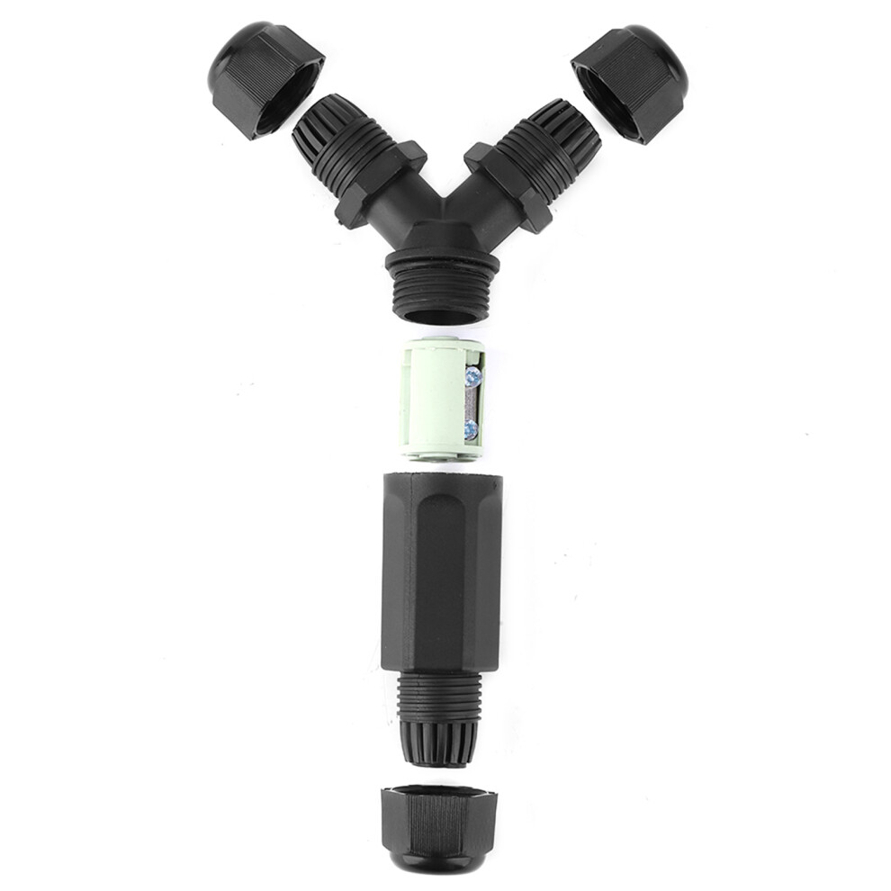 Ip68 Waterproof 3 Core Led Connector 3 Way Y Type Wire Plug For Electrical Use 8061334159439