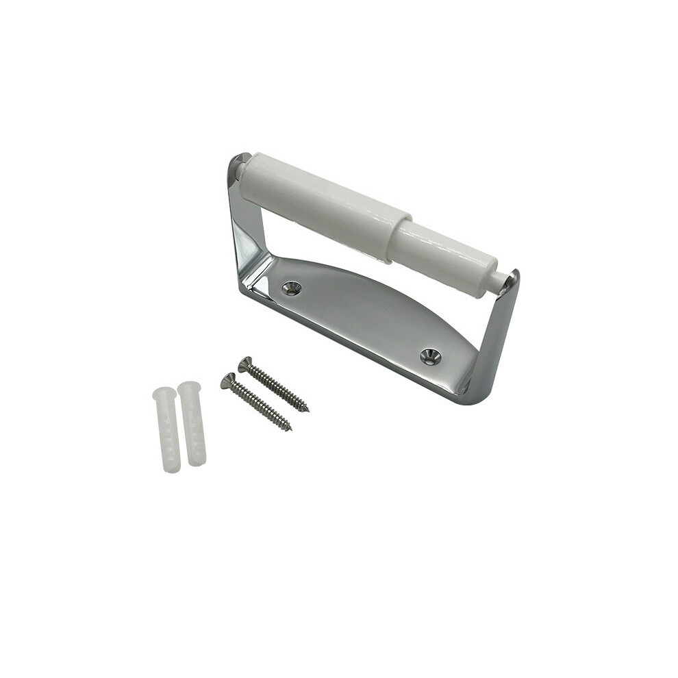 (White) Holder Toilet Paper Zinc Alloy Durable Bathroom Bathroom Cell Storage Phone Rack-image-OPC-PJCQR5Y-NEW