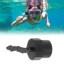 Din Diving Staubkappe Aluminiumlegierung Universeller Gewindeeinsatz 1. Stufe Staubschutzabdeckung für Tauchregler Schwarz